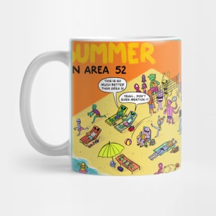 not area 51 alien summer vacation Mug